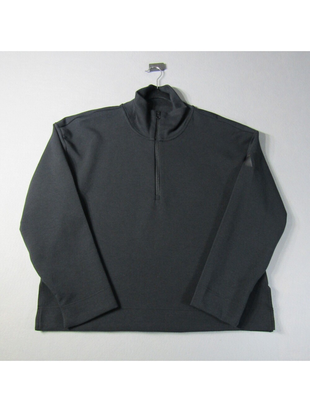 NWT Adidas Soft Lux 1/4 Zip Sweatshirt Women's M Black
